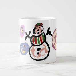 Taza De Café Gigante Muñeco de nieve dulce