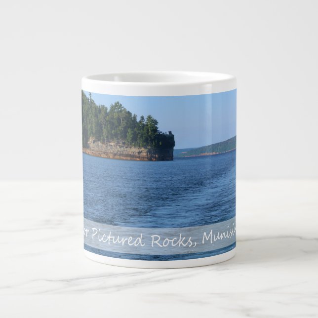 Taza De Café Gigante Munising Michigan (Frente)