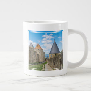 Taza De Café Gigante Murallas medievales de Carcassonne