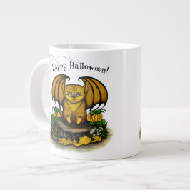 Taza De Café Gigante Murciélago lindo de Halloween