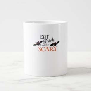 Taza De Café Gigante Murciélagos de Halloween sean divertidos Meme ater