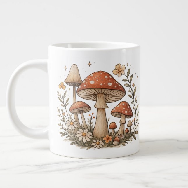 Taza De Café Gigante Mushroom Magic Mug (Izquierda)