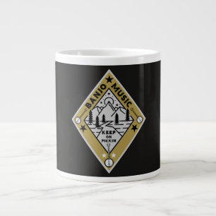 Taza De Café Gigante Música Bluegrass de Banjo