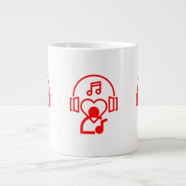 Taza De Café Gigante Música de corazón