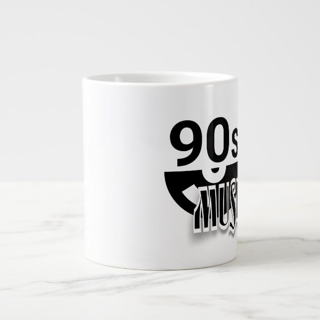 Taza De Café Gigante Música de los 90 - Jumbo Mug (Frente)