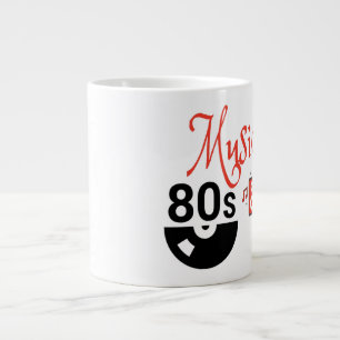 Taza De Café Gigante Música de los años 80 - Jumbo Mug
