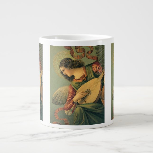 Taza De Café Gigante Músico Ángel, Melozzo da Forli, arte renacentista (Frente)