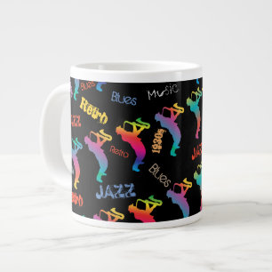Taza De Café Gigante Músicos de jazz retro música POP ART