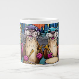 Taza De Café Gigante Músicos de Otter