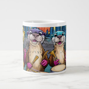 Taza De Café Gigante Músicos de Otter