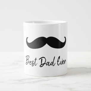 Taza De Café Gigante Mustache negro