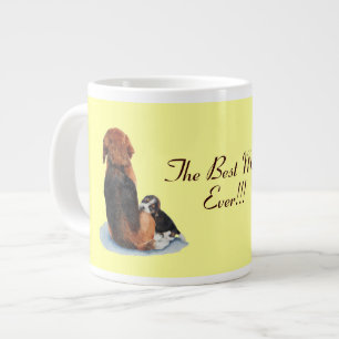 Taza De Café Gigante muy lindo cachorro beagle cachorro perro mamá