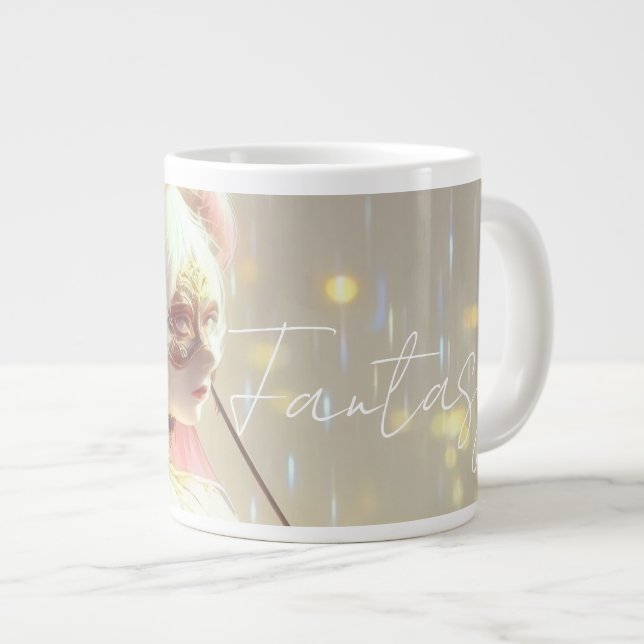 Taza De Café Gigante Mysterious Fantasy Girl - Ocean Art Aesthetic (Derecha)