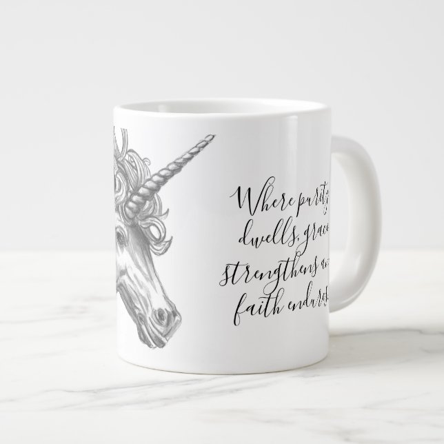 Taza De Café Gigante Mythological Unicorn Mug (Derecha)