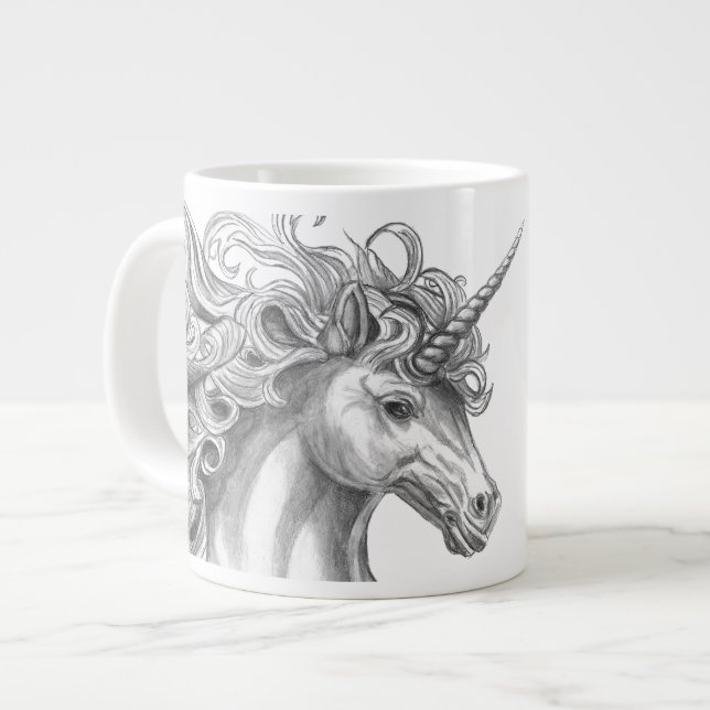 Taza De Café Gigante Mythological Unicorn Mug (Izquierda)