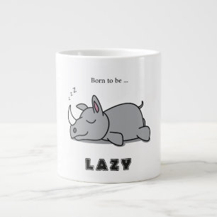 Taza De Café Gigante Nacido para ser perezoso