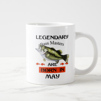 Taza De Café Gigante Nacidos en Mayo de Legendarios Maestros de Bass
