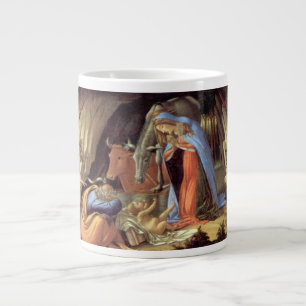 Taza De Café Gigante Nacimiento de Cristo, Natividad Mística por Bottic