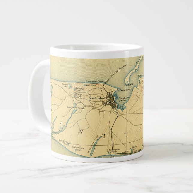 Taza De Café Gigante Nantucket 1889 Coffee Mug (Izquierda)