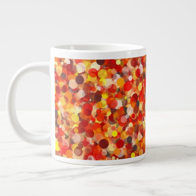 Taza De Café Gigante Naranja Dot 20oz Mug (Izquierda)