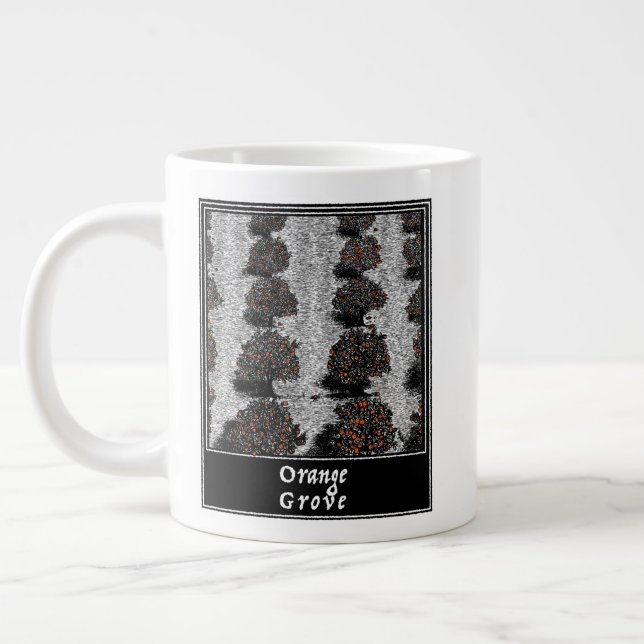 Taza De Café Gigante Naranja Grove (Izquierda)