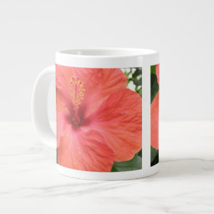Taza De Café Gigante Naranja Hibiscus Flower Macro Mug