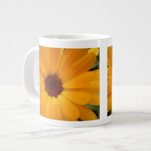 Taza De Café Gigante Naranja Rain Daisy Mug