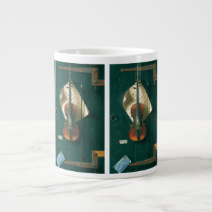 Taza De Café Gigante Naturaleza muerta de violín viejo de William Micha
