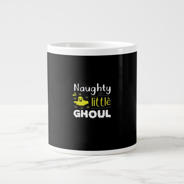 Taza De Café Gigante Naughty Little Ghoul (Frente)