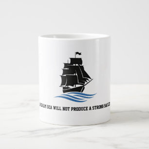 Taza De Café Gigante Navega Hacia Adelante – Mantén la Fuerza, Sigue Av