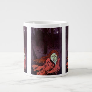 Taza De Café Gigante Navegar Por El Trauma Face Del Miedo