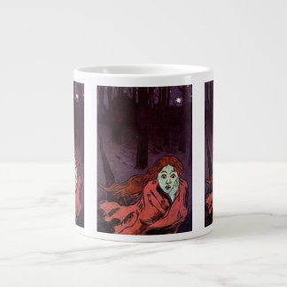 Taza De Café Gigante Navegar Por El Trauma Face Del Miedo