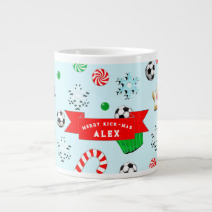 Taza De Café Gigante Navidad de fútbol