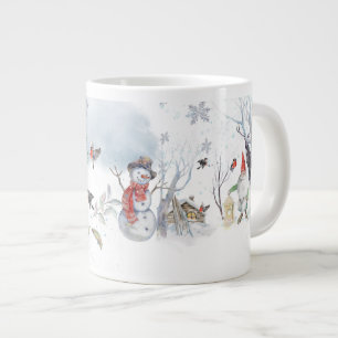 Taza De Café Gigante Navidad Mágica Escandinava