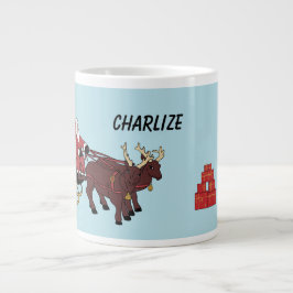 Taza De Café Gigante Navidad Santa Claus