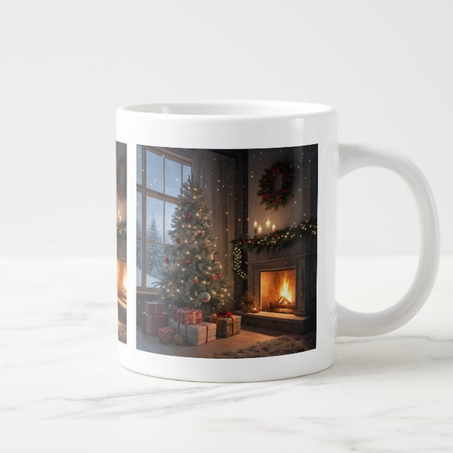 Taza De Café Gigante Navidades acogedores Eve Mug (Derecha)
