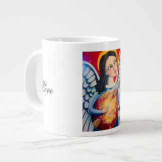 Taza De Café Gigante Navidades Angel Coffee Mug