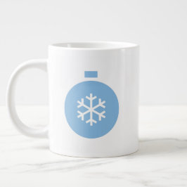Taza De Café Gigante Navidades azules pelan café gigante