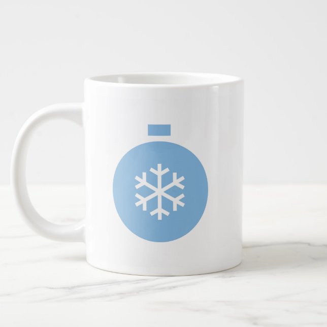 Taza De Café Gigante Navidades azules pelan café gigante (Izquierda)