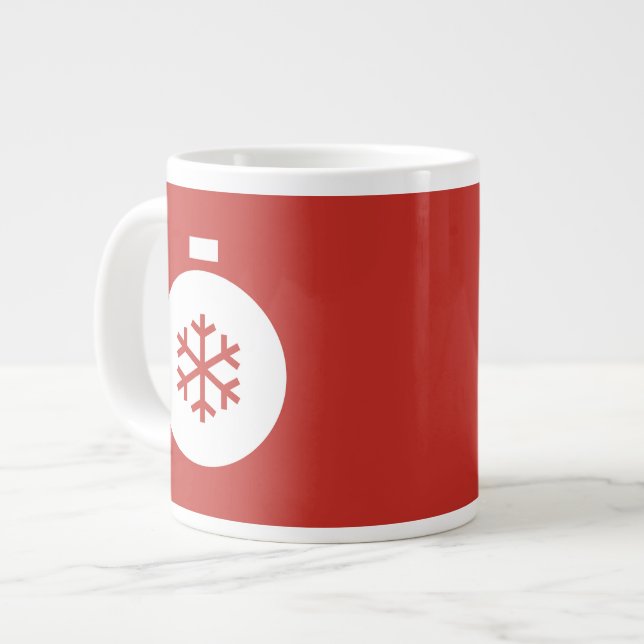 Taza De Café Gigante Navidades Ball Giant Red Coffee Mug (Izquierda)
