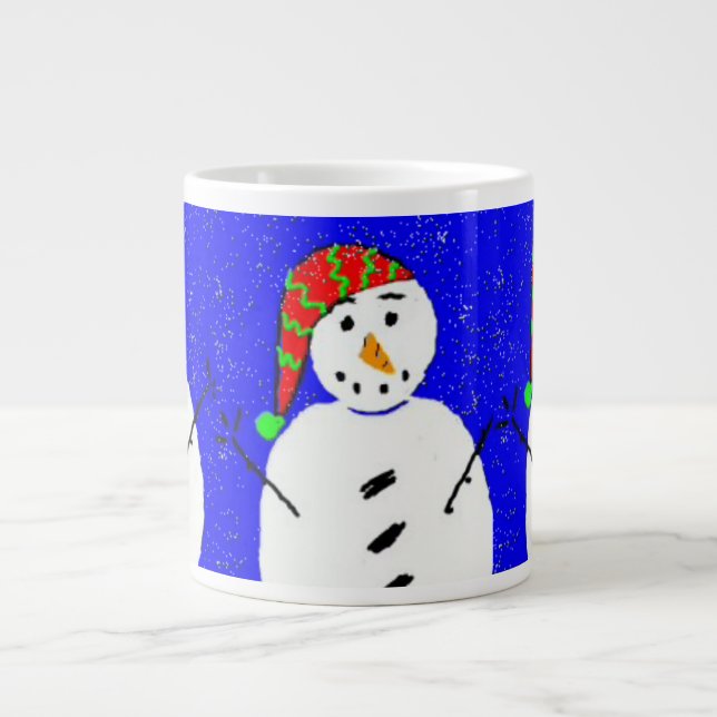 TAZA DE CAFÉ GIGANTE NAVIDADES-BROMA DE EVE AÑO NUEVO (Frente)