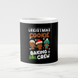 Taza De Café Gigante Navidades Cookie Baking Crew Navidades Gracioso Re