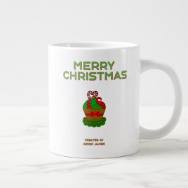 Taza De Café Gigante Navidades Cupcake Jumbo Mug