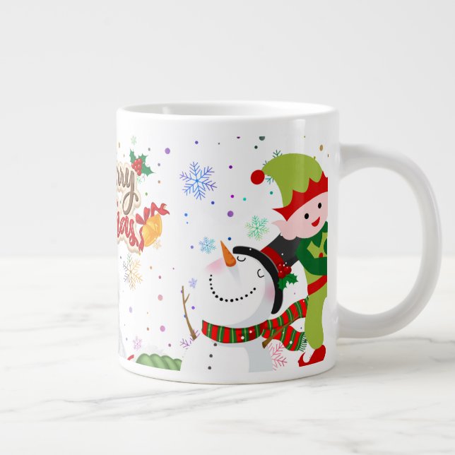 Taza De Café Gigante Navidades curos Cheer Mugs (Derecha)