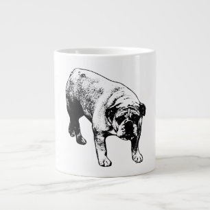 Taza De Café Gigante Navidades de bulldog