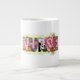 Taza De Café Gigante Navidades de enfermería