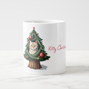 Taza De Café Gigante Navidades de Kitty Felices