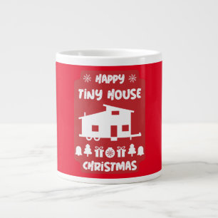 Taza De Café Gigante Navidades de la casa pequeña feliz