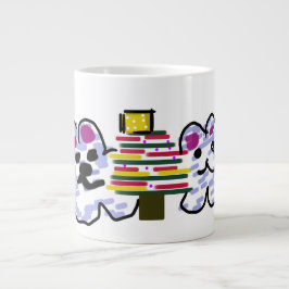 Taza De Café Gigante Navidades de osos polares