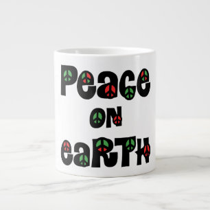 Taza De Café Gigante Navidades de Paz en la Tierra